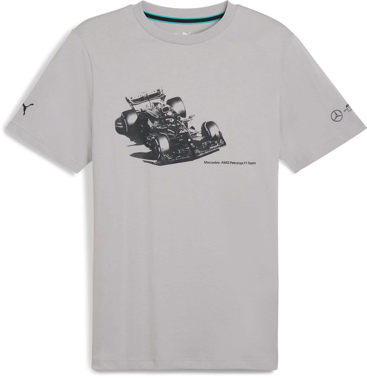 Puma Adult Mercedes Racing Graphic Silver T-Shirt product image