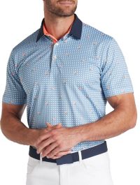 PUMA Men's Pique Gingham Golf Polo