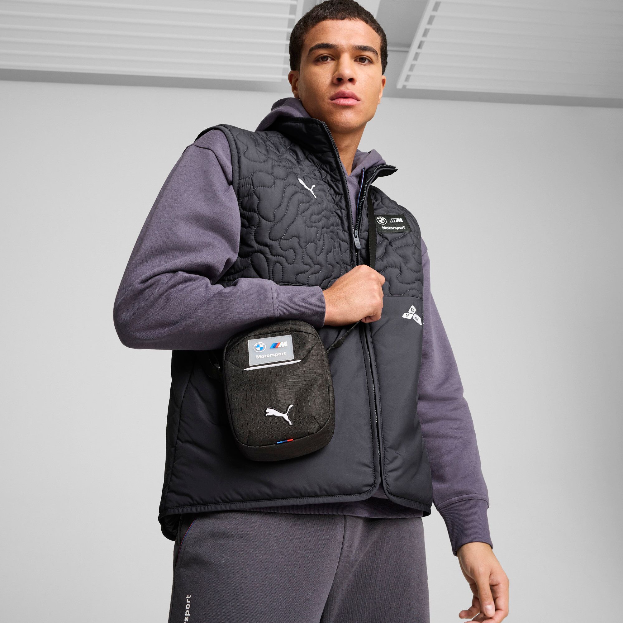 Puma Unisex BMW Formula 1 Racing Black Small Portable Bag product image