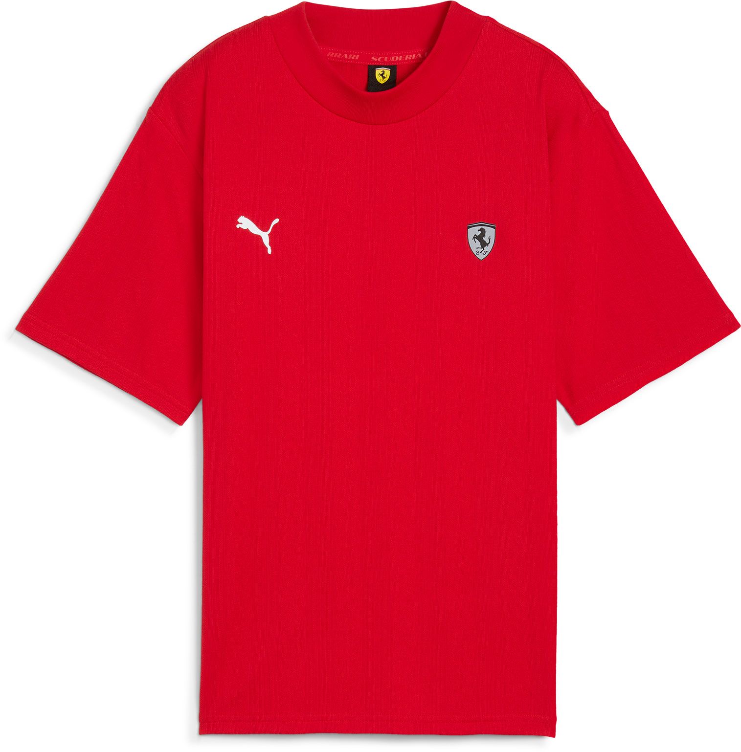 Puma Women's Ferrari Racing Textured Red T-Shirt product image