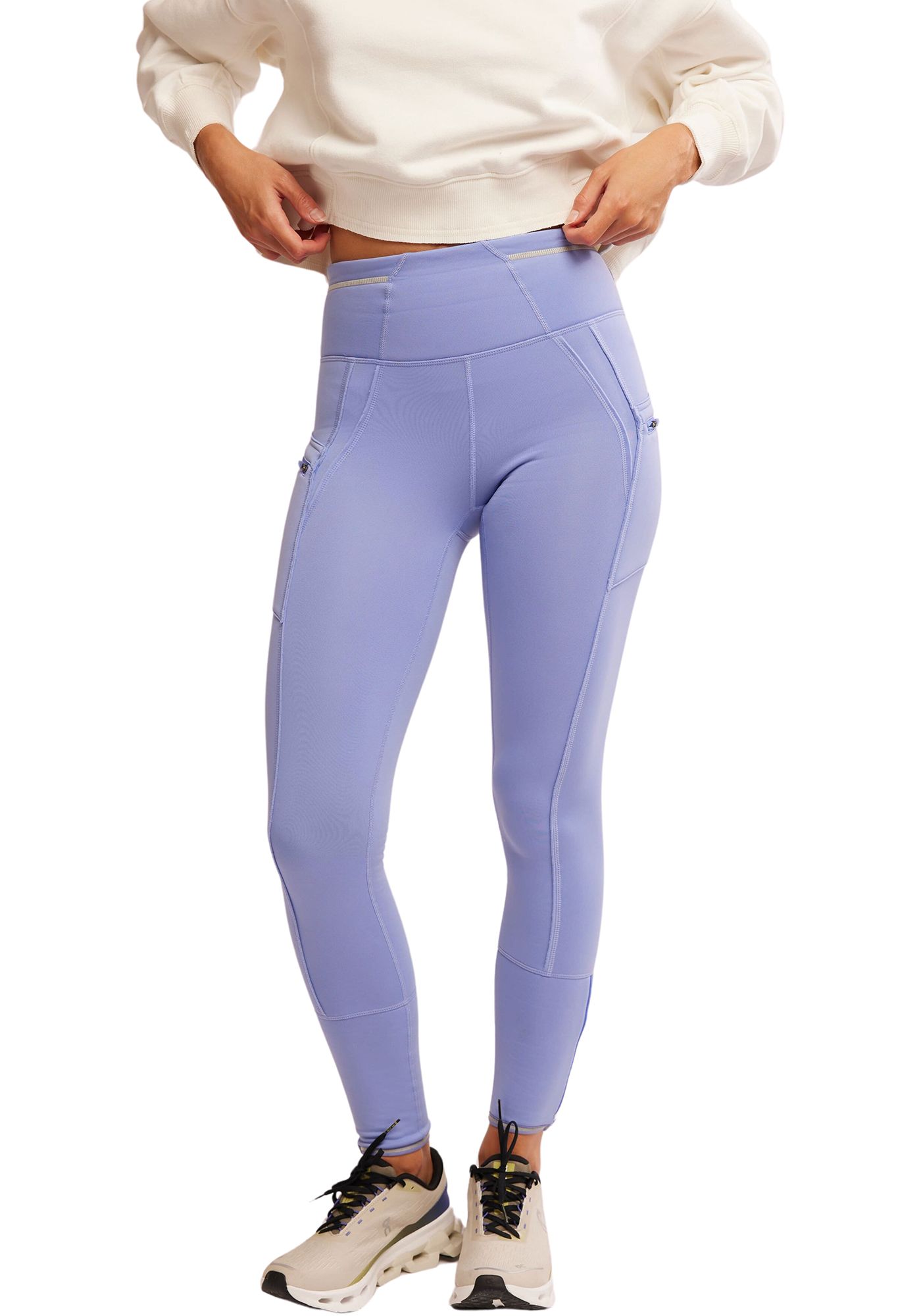 Purple fleece lined leggings online