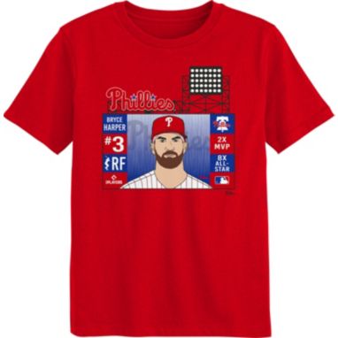 sorry, MLB Team Apparel Boys' Philadelphia Phillies Bryce Harper Red Jumbotron T-Shirt is currently out of stock