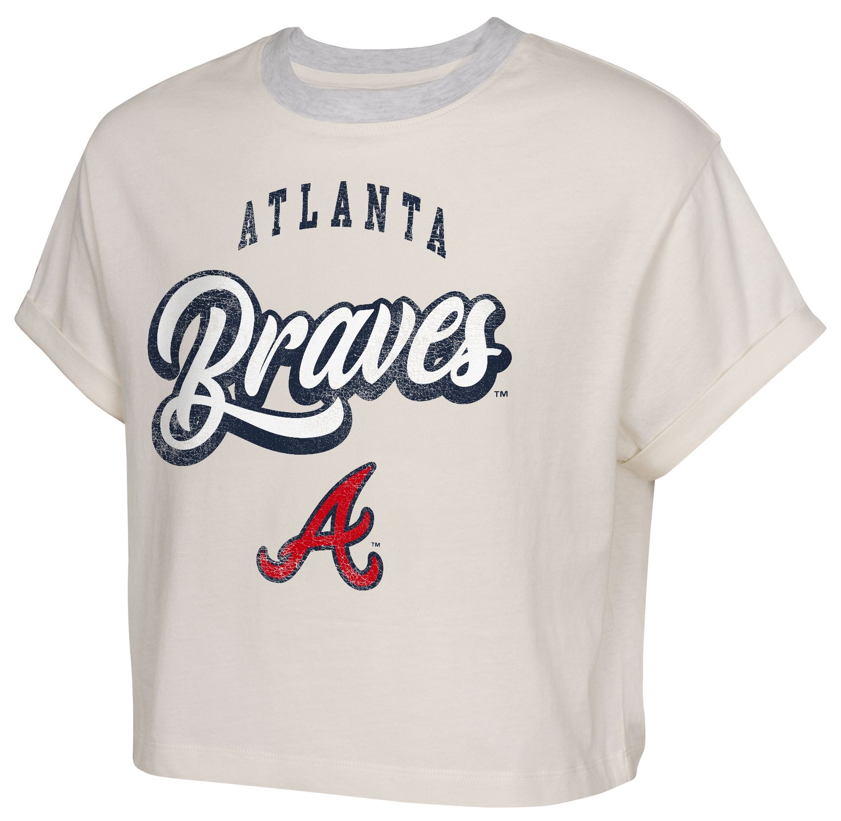 MLB Girls' Atlanta Braves Off-White City Pennant T-Shirt product image