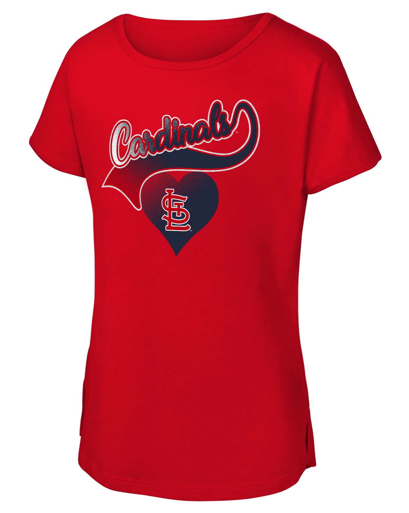 MLB Team Apparel Girls St. Louis Cardinals Red Luv Dolman T Shirt Dick s Sporting Goods