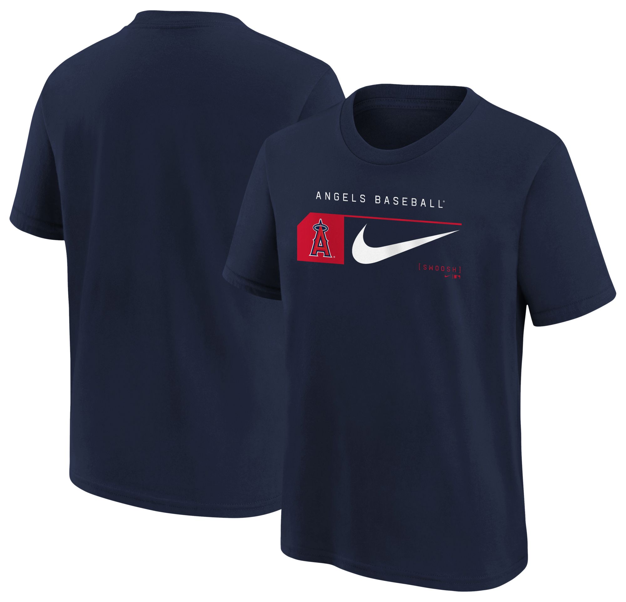 Nike Youth Los Angeles Angels Navy Swoosh Lock TShirt Dick's