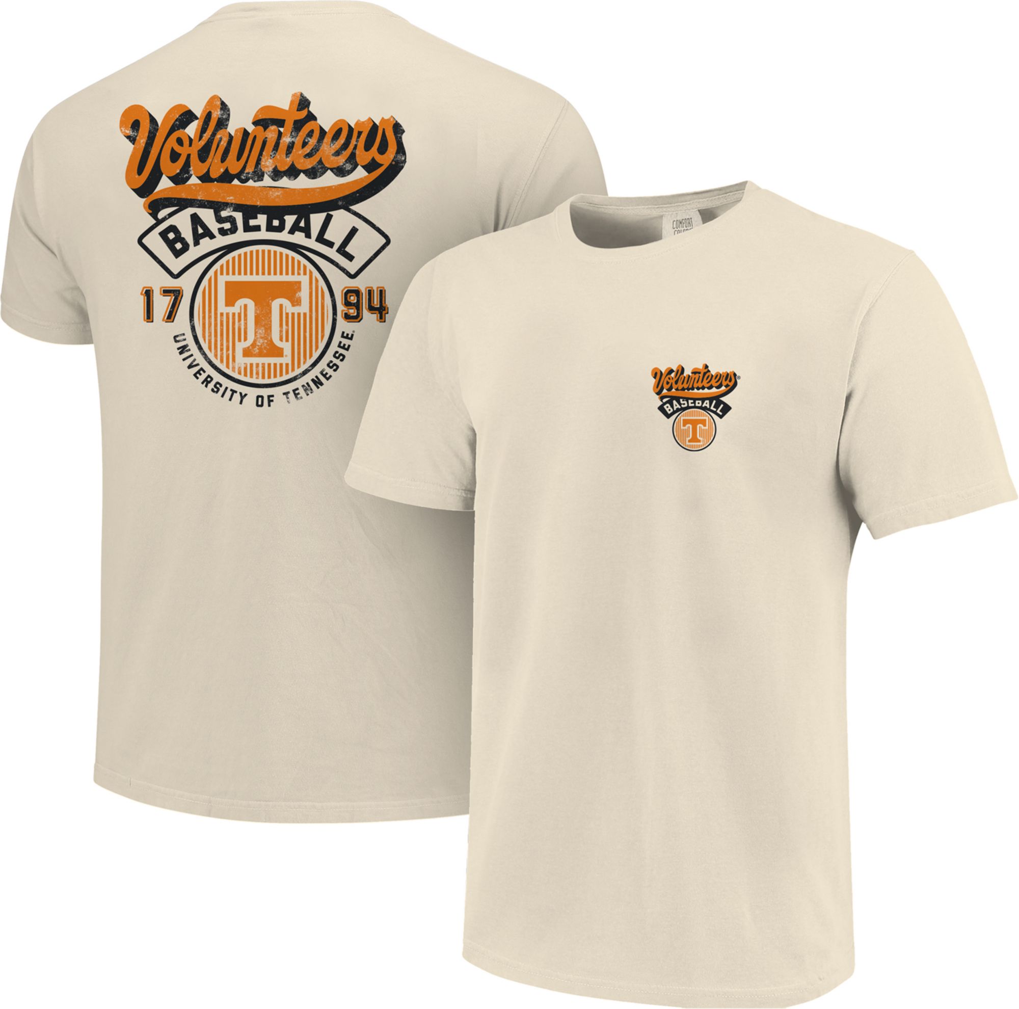 Image One Men's Tennessee Volunteers Ivory Baseball Logo T-Shirt product image