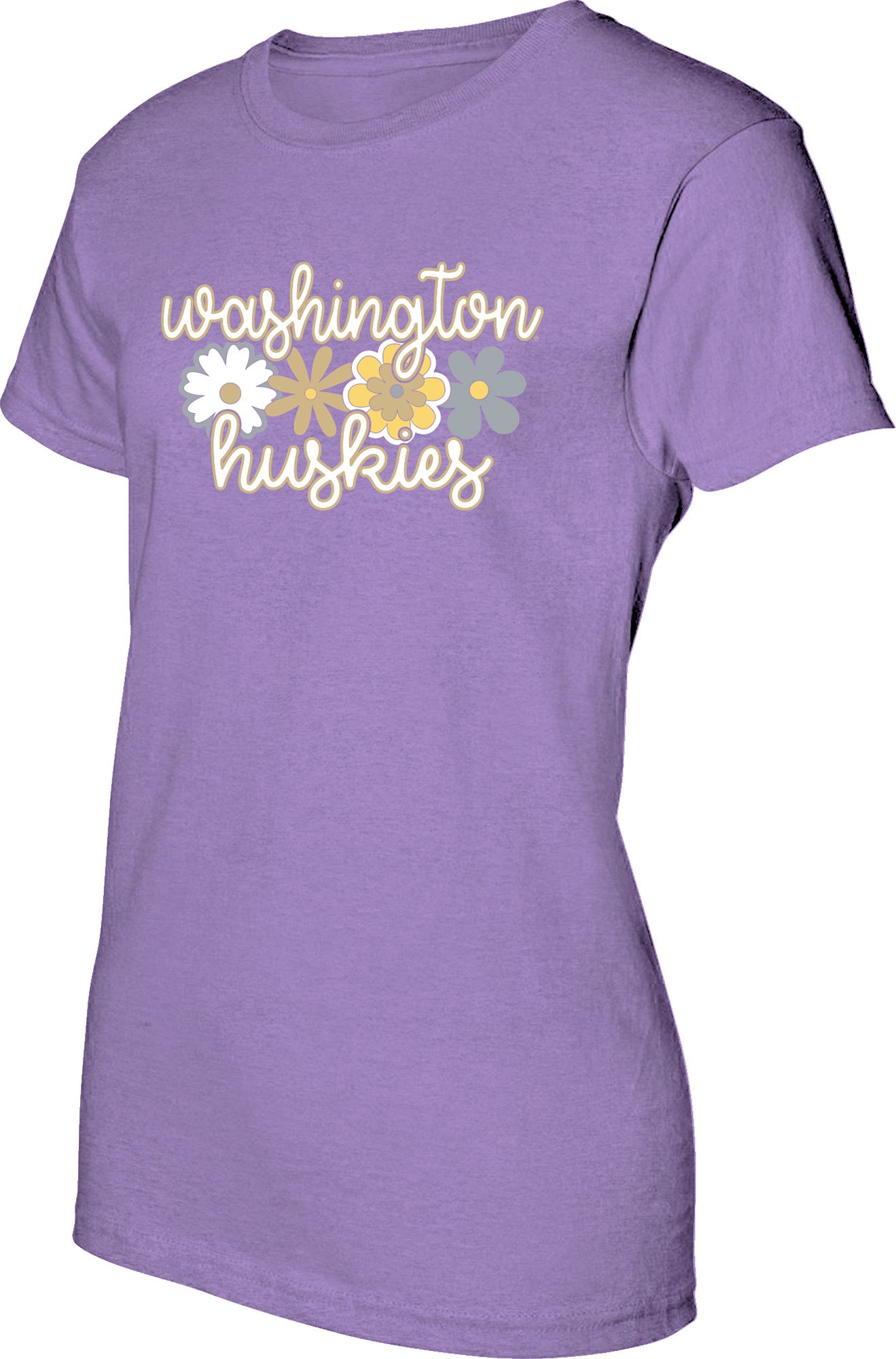 Image One Girl's Washington Huskies Lavender Flower TShirt Dick's