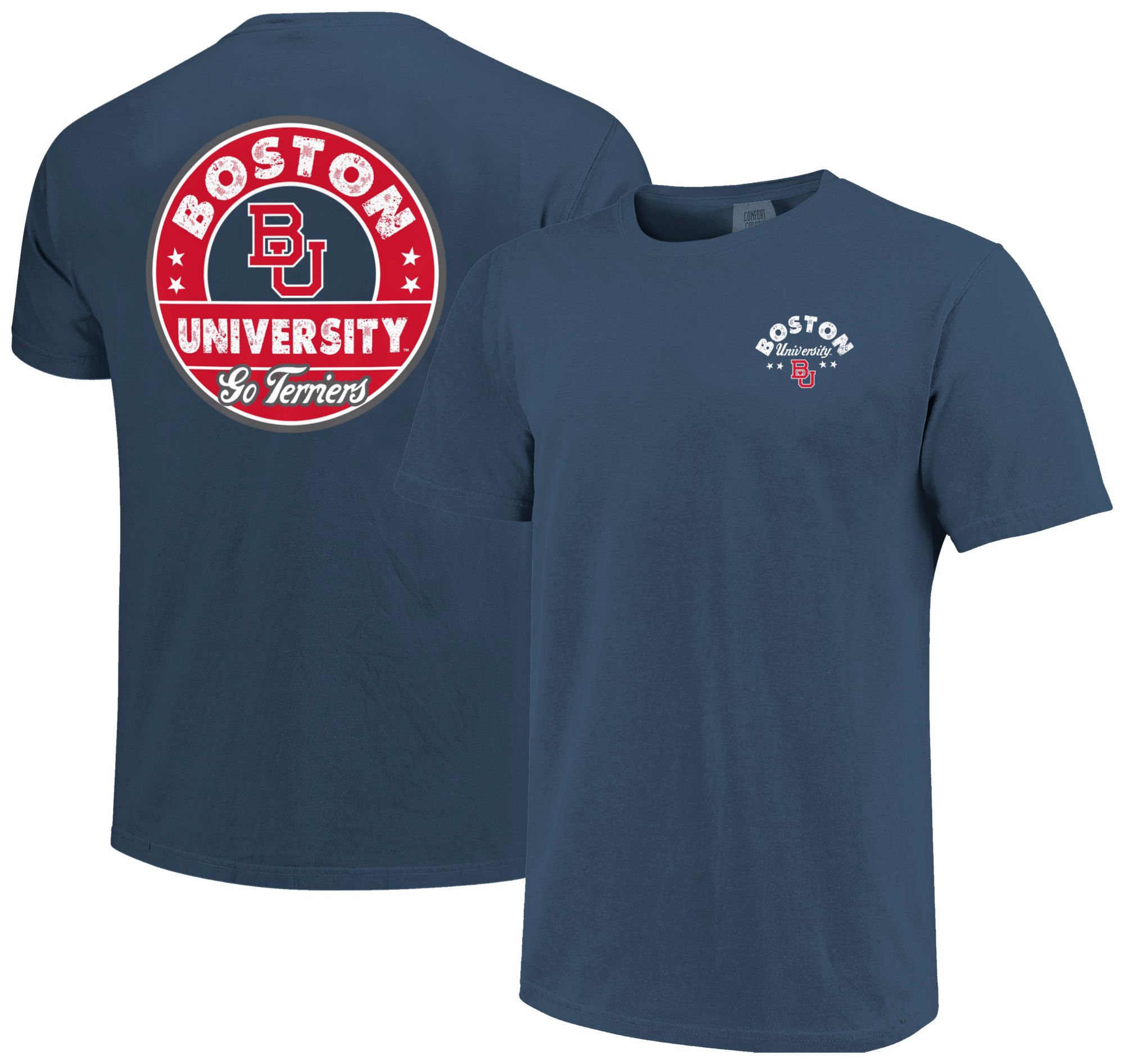 Image One Men's Boston Terriers Navy Shield Star T-Shirt product image