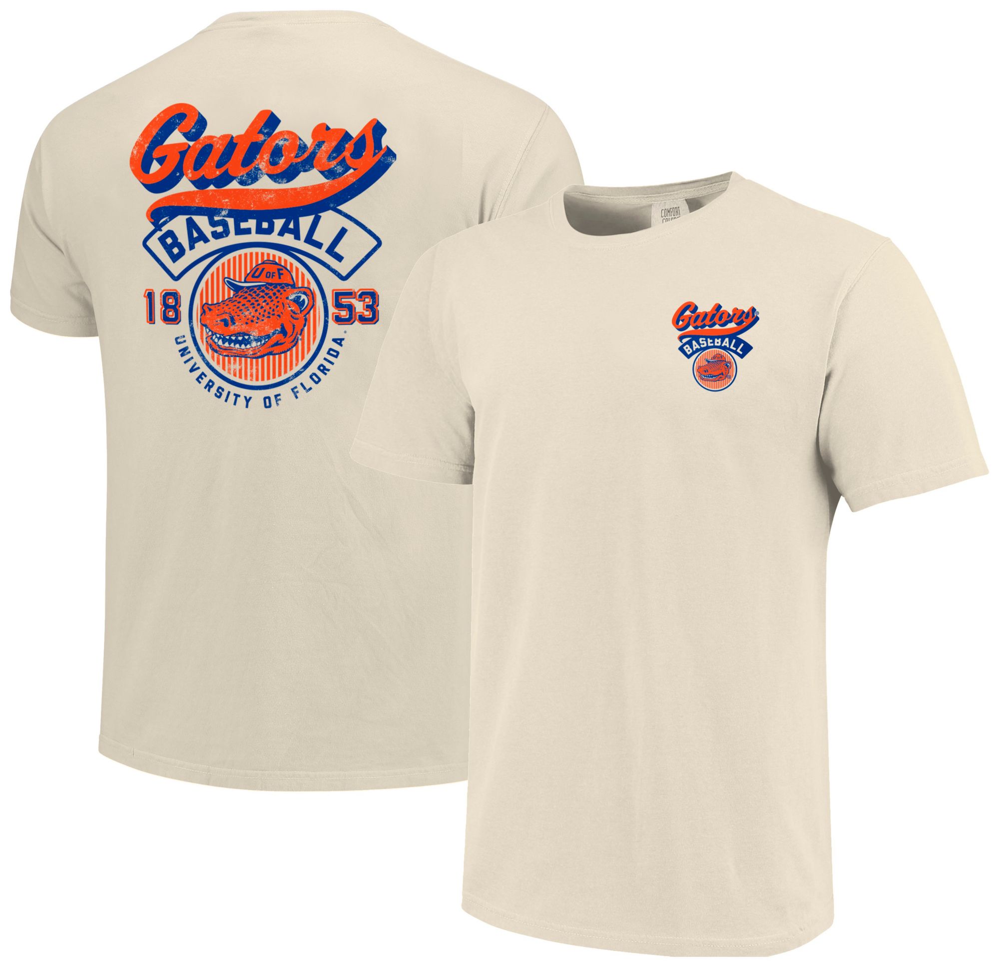 Image One Men's Florida Gators Ivory Baseball Logo T-Shirt product image