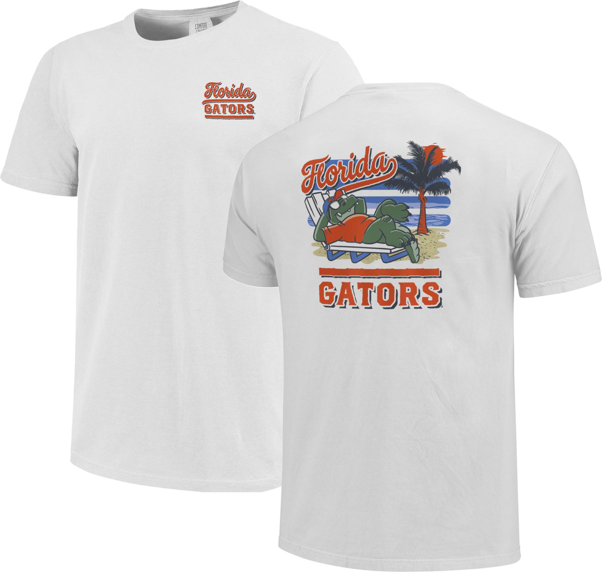 Image One Men's Florida Gators White Mascot Beach T-Shirt product image