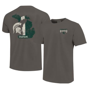 sorry, Image One Men's Michigan State Spartans Grey Football Stripes T-Shirt is currently out of stock