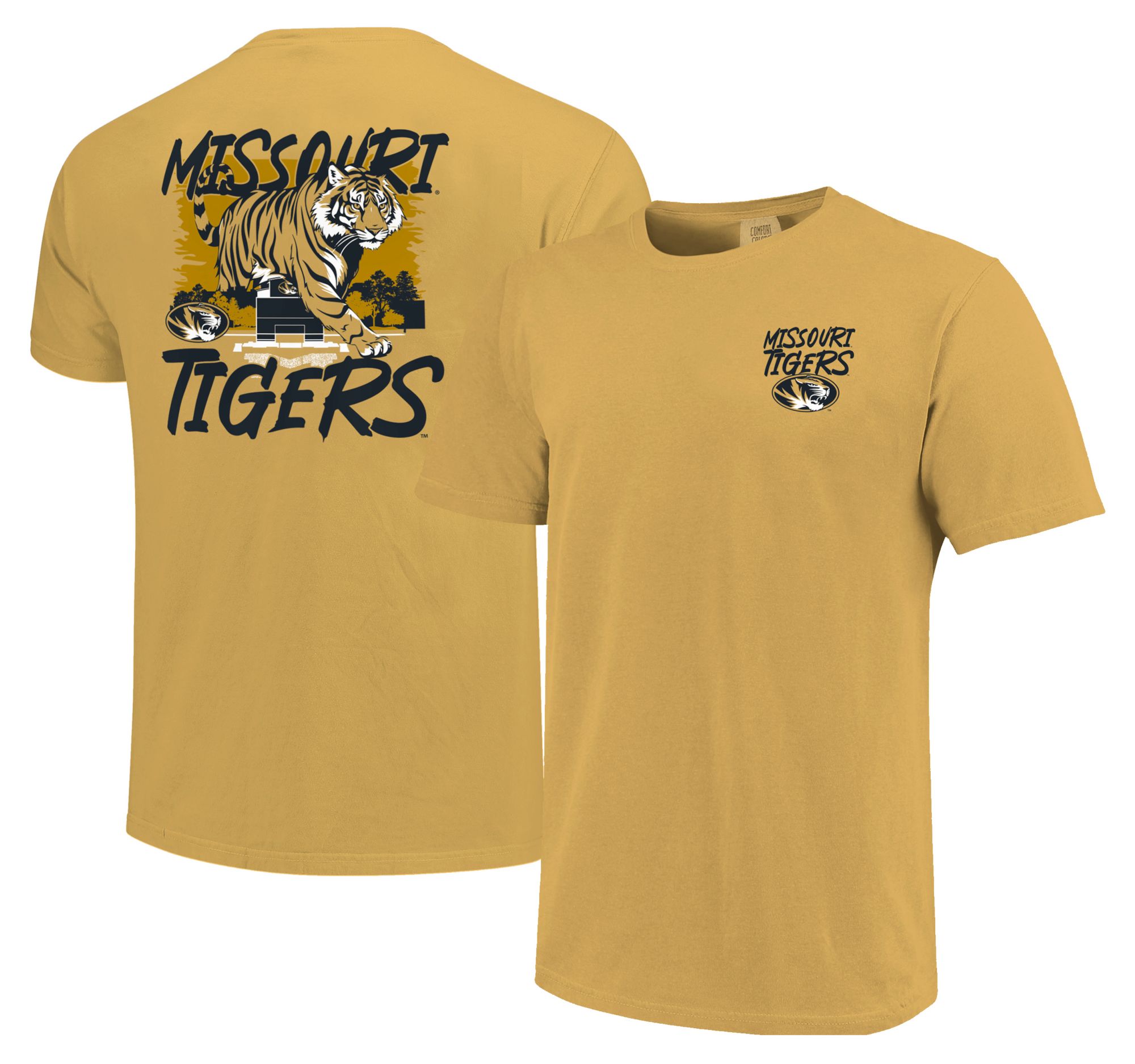 Image One Men's Missouri Tigers Gold Mascot Stadium T-Shirt product image