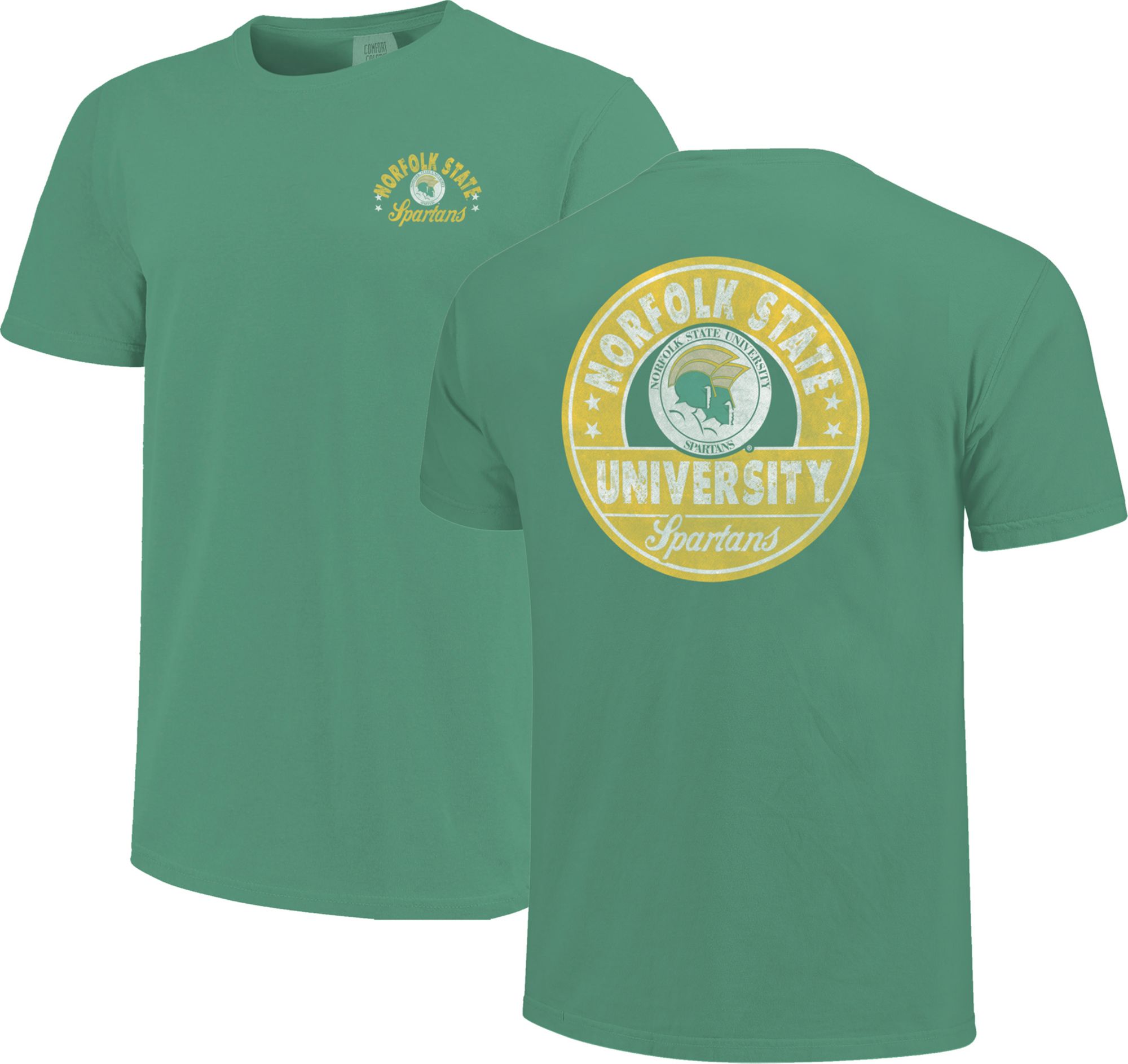 Image One Men's Norfolk State Spartans Green Shield Stars T-Shirt product image