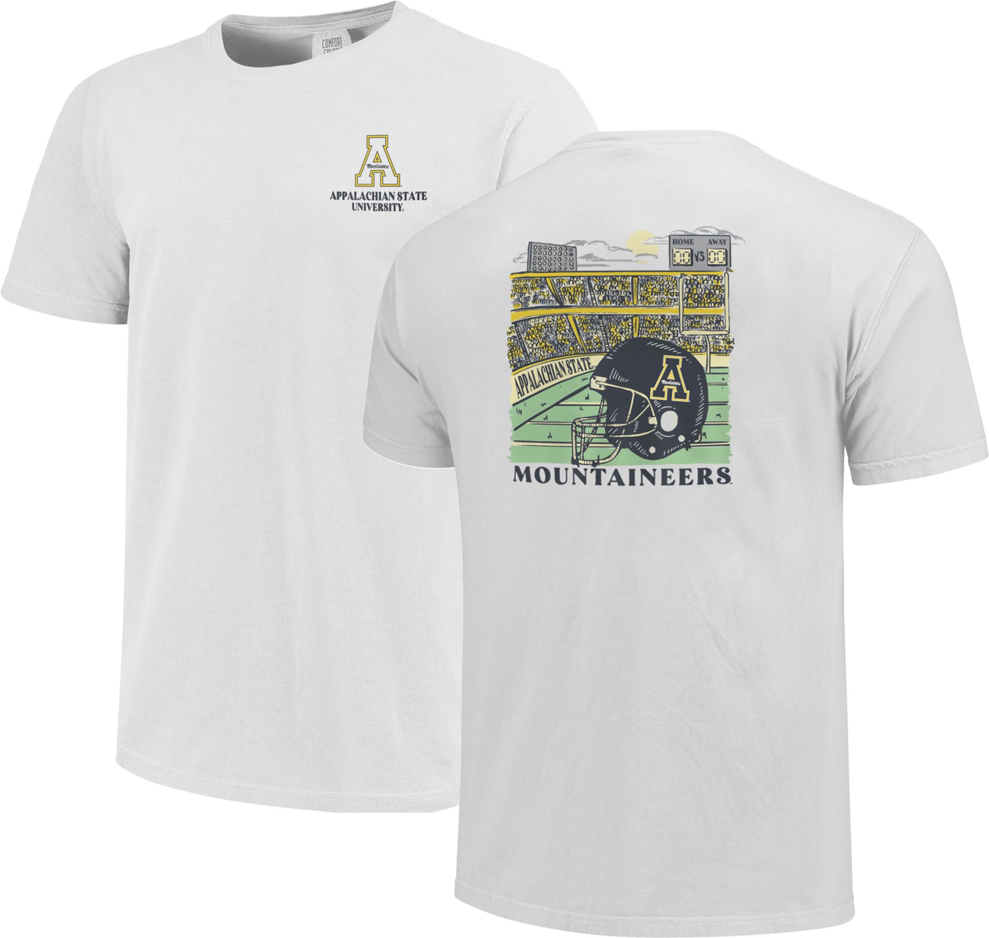 Image One Men's Appalachian State Mountaineers White Stadium Helmet T-Shirt product image