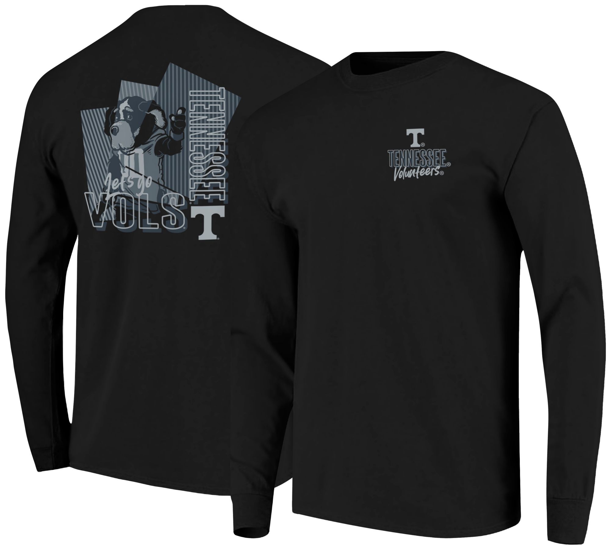 Image One Men's Tennessee Volunteers Black Smokey Long Sleeve T-Shirt product image