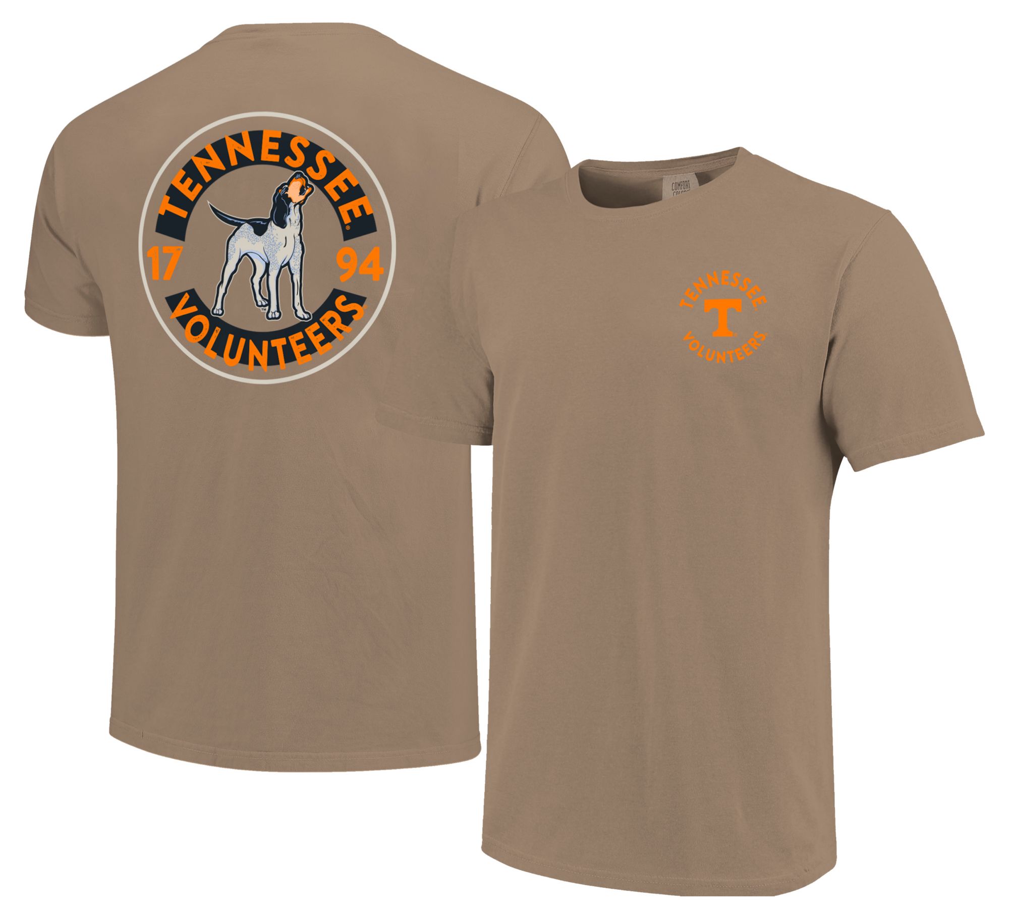 Image One Men's Tennessee Volunteers Khaki Mascot Logo T-Shirt product image