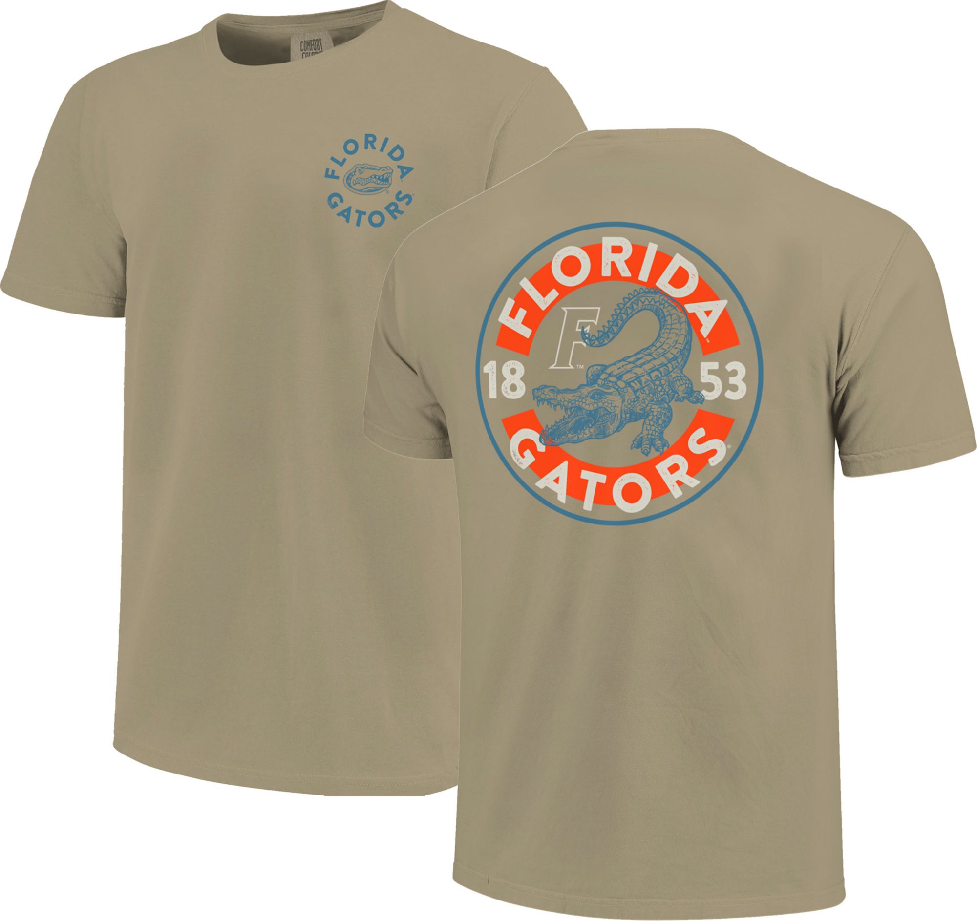Image One Men's Florida Gators Khaki Mascot Circle T-Shirt product image
