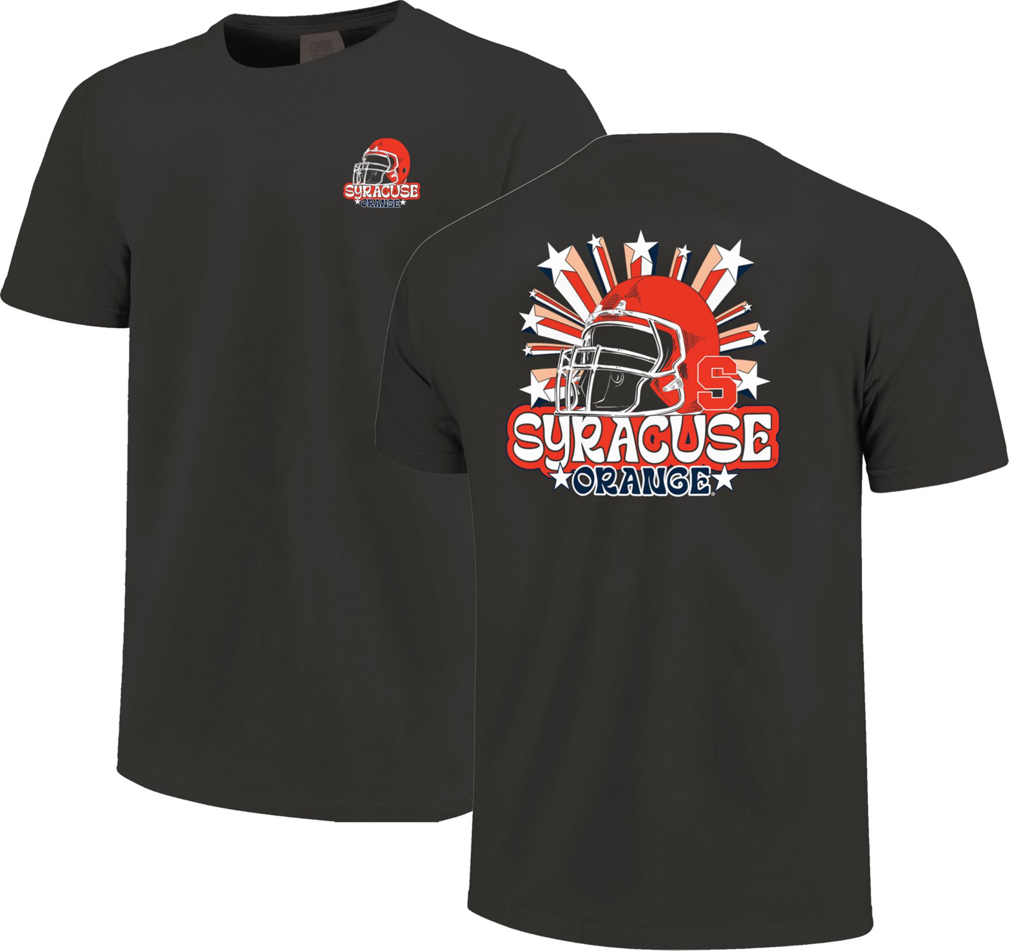 Image One Men's Syracuse Orange Grey Helmet Star T-Shirt product image