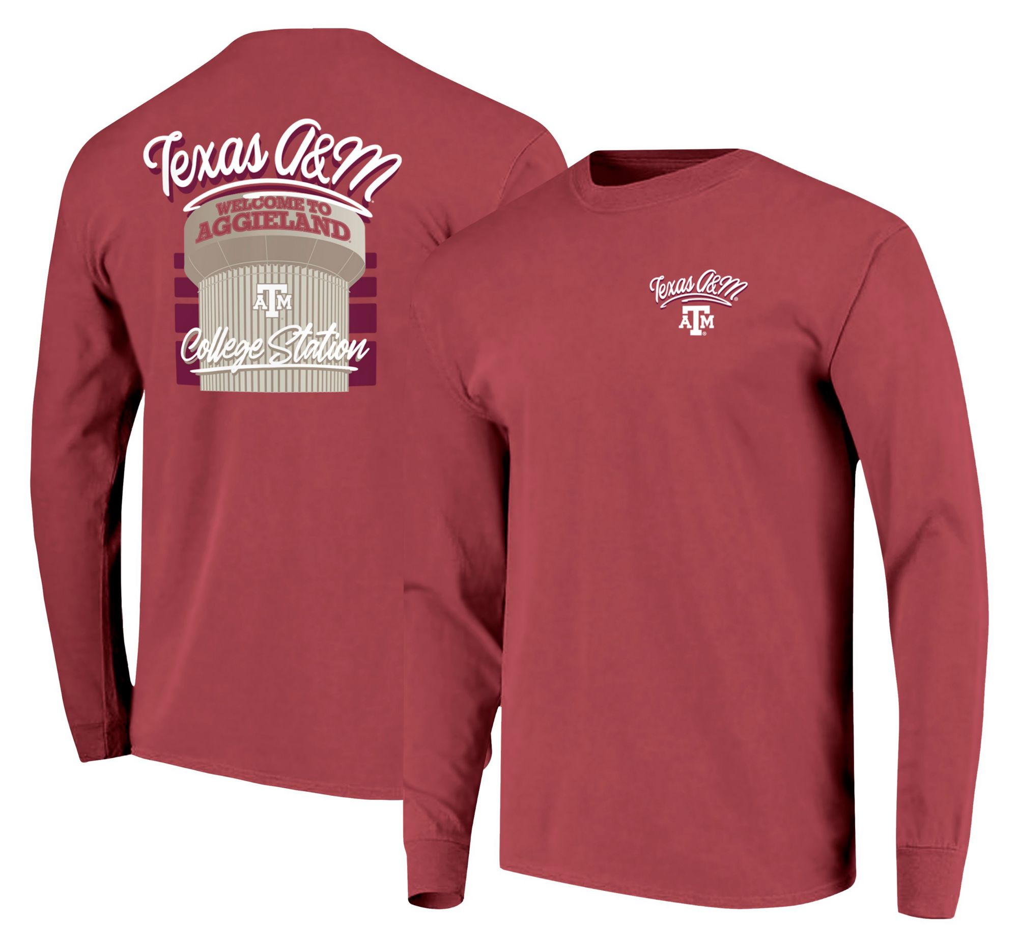 Image One Men's Texas A&M Aggies Red Aggieland Long Sleeve T-Shirt product image
