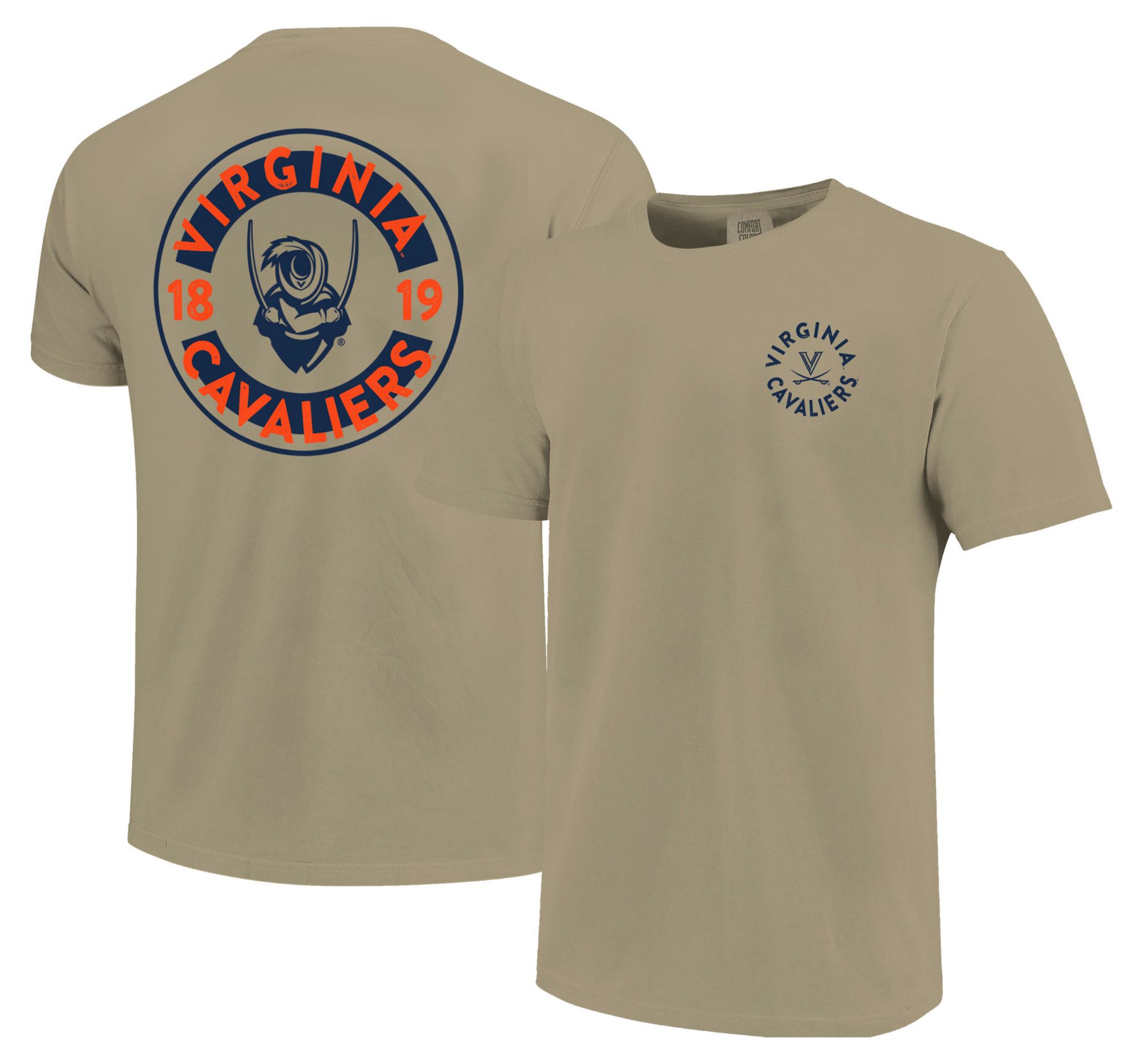 Image One Men's Virginia Cavaliers Khaki Mascot Circle T-Shirt product image