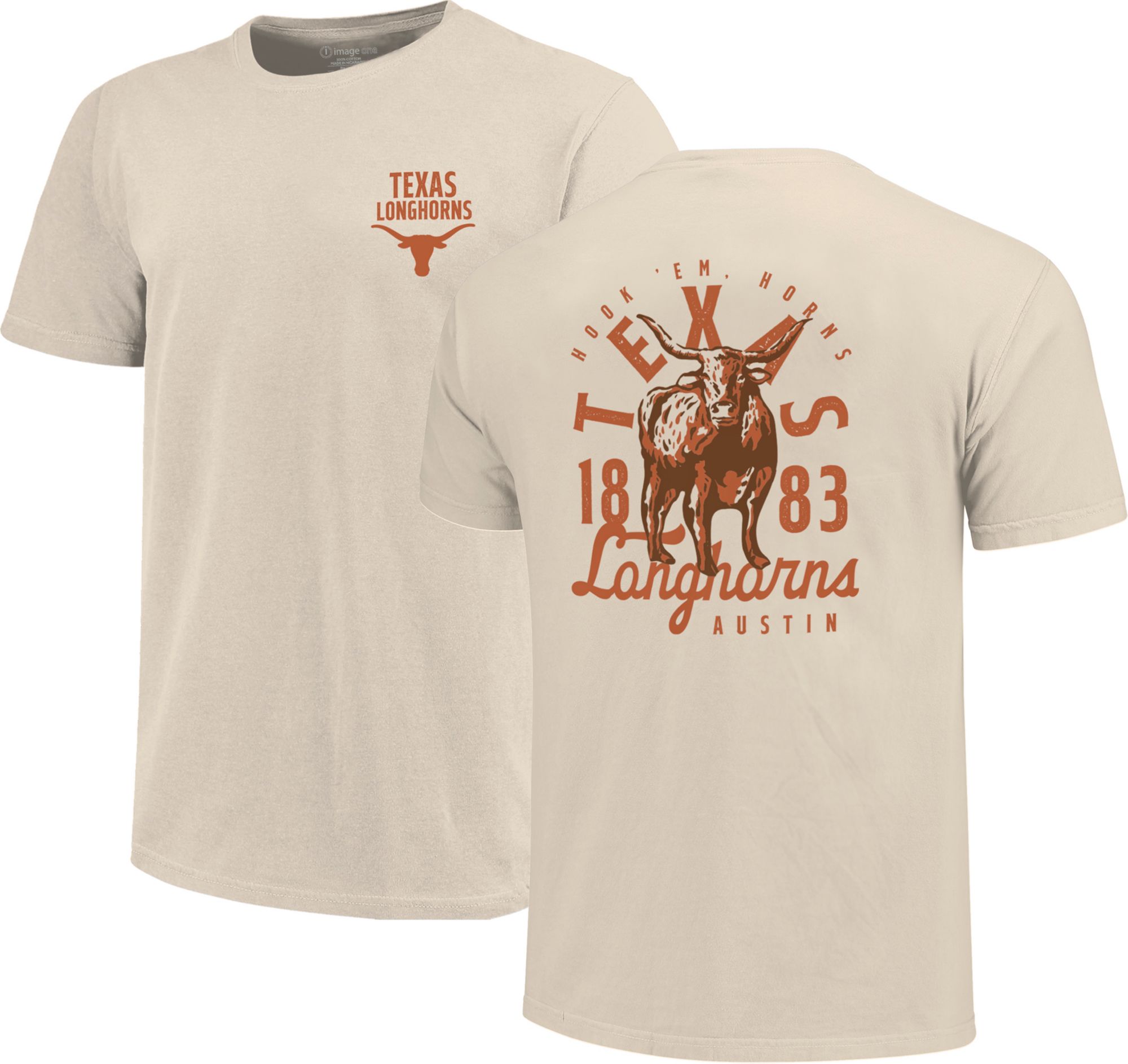 Image One Youth Texas Longhorns Natural Mascot Logo T-Shirt product image