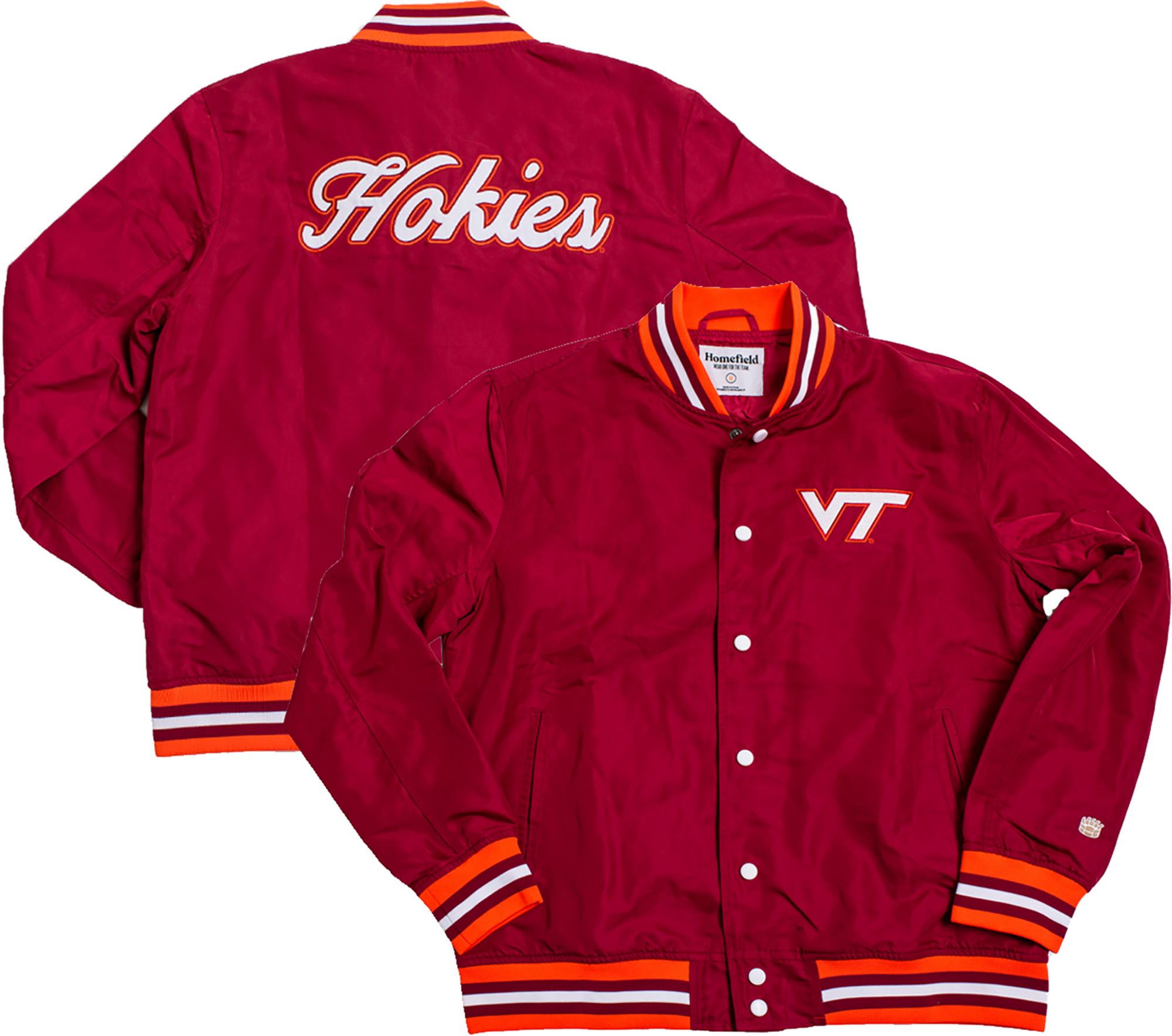 Homefield Men's Virginia Tech Hokies Maroon Bomber Jacket product image
