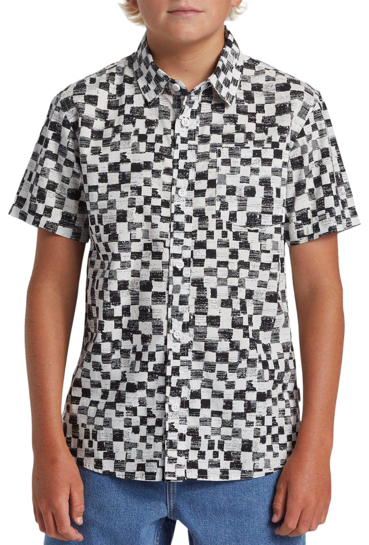 Quiksilver Boys' Saturn Distort Short Sleeve Woven Shirt product image