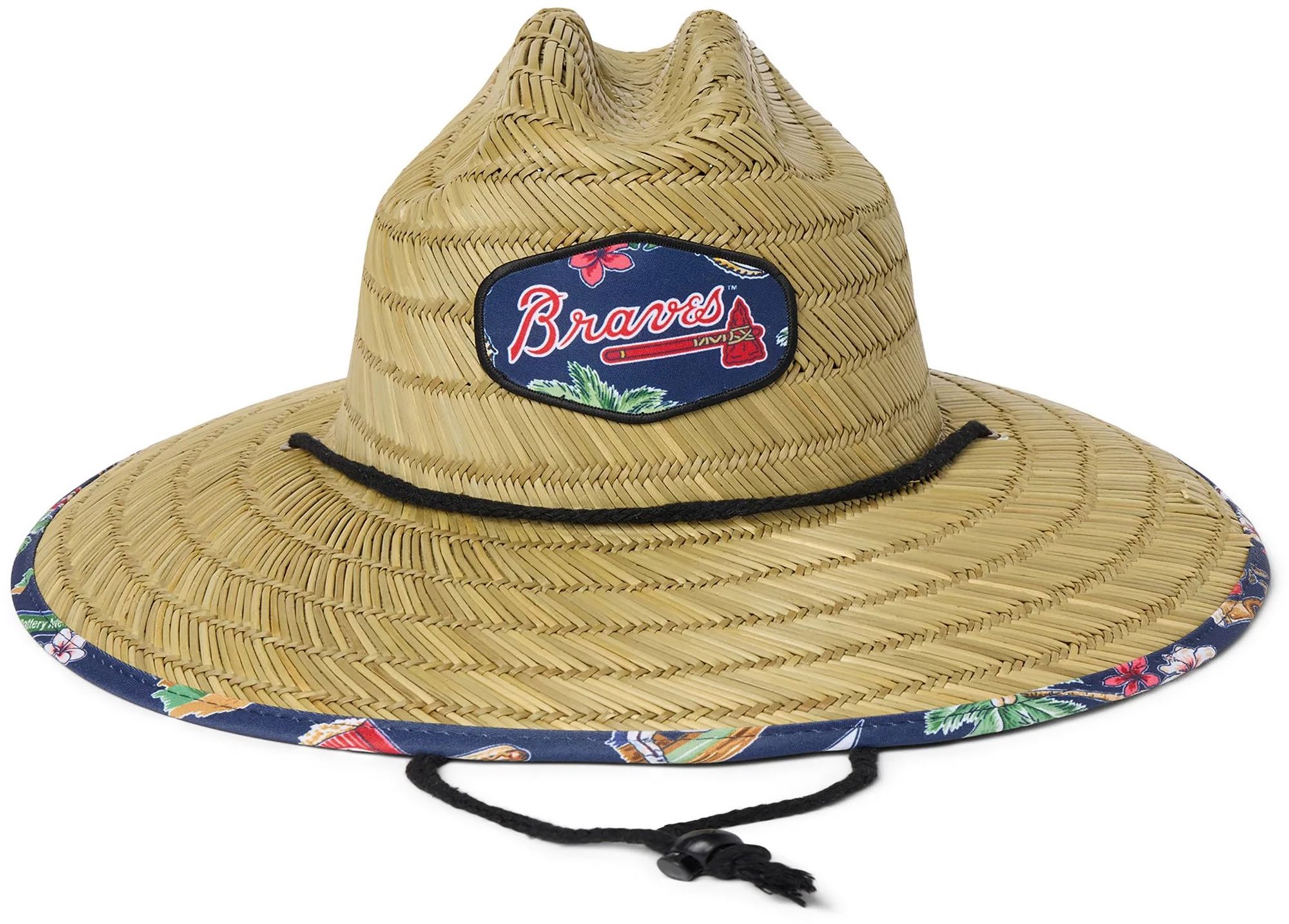 Reyn Spooner Adult Atlanta Braves Tan Scenic Straw Hat product image
