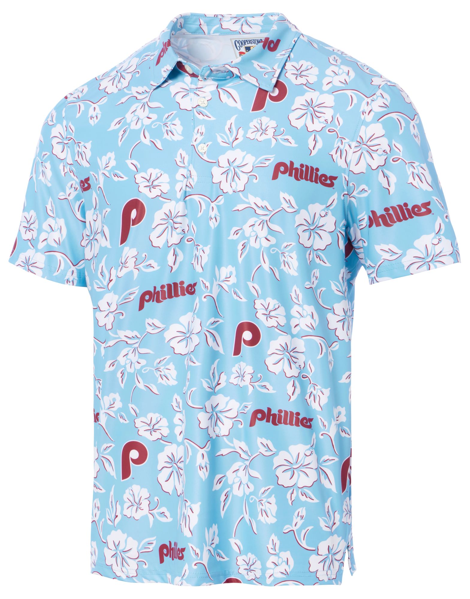 Reyn Spooner Adult Philadelphia Phillies Blue Pua Polo product image