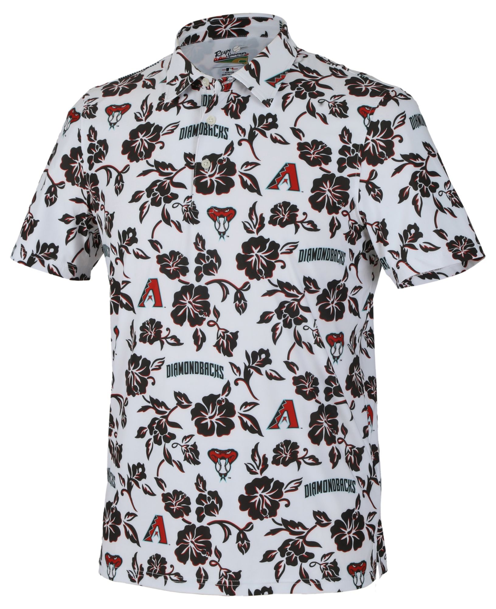 Reyn Spooner Men's Arizona Diamondbacks White Pua Polo product image