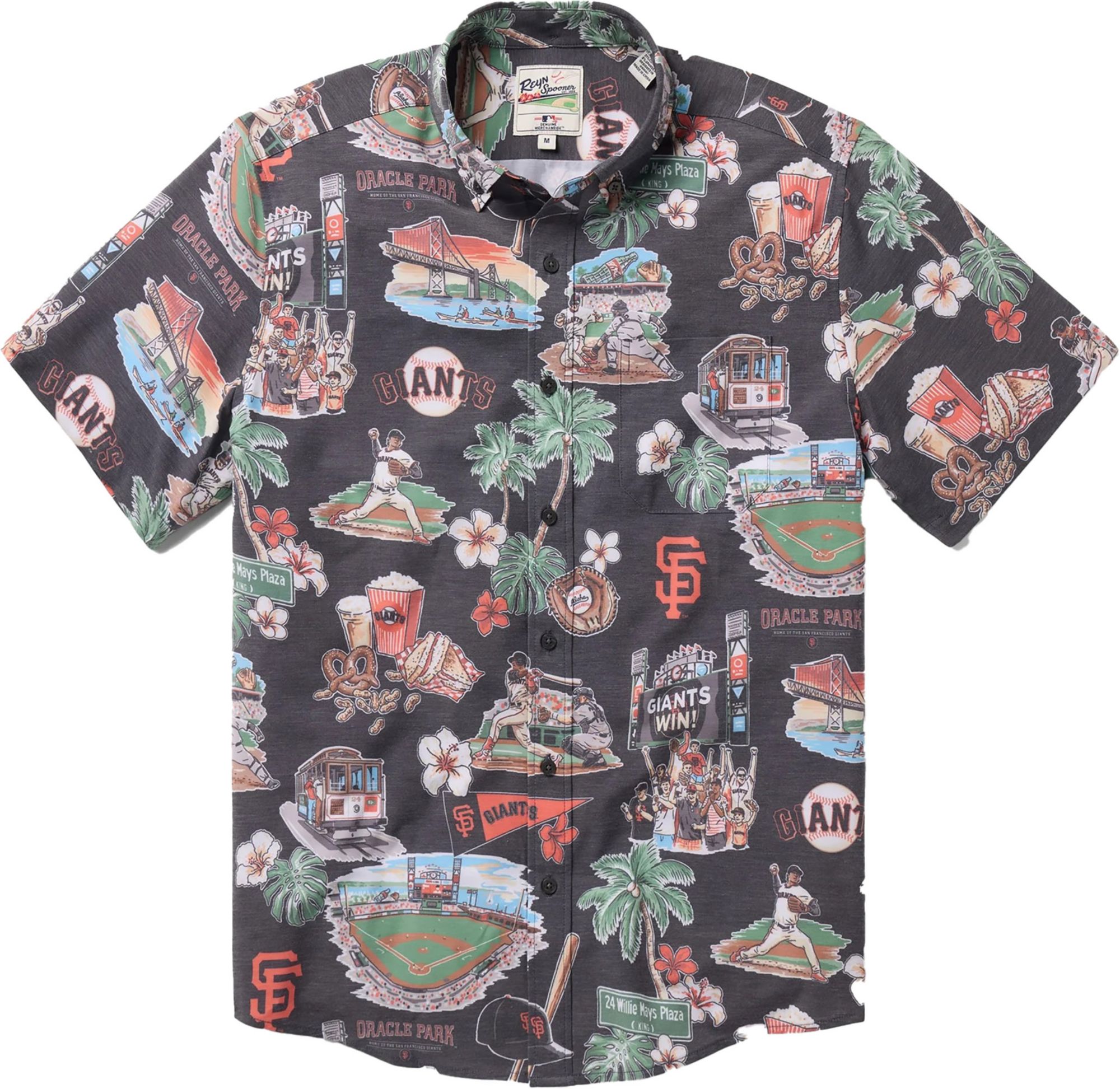 Reyn Spooner Men's San Francisco Giants Black Scenic Button-Down Shirt product image