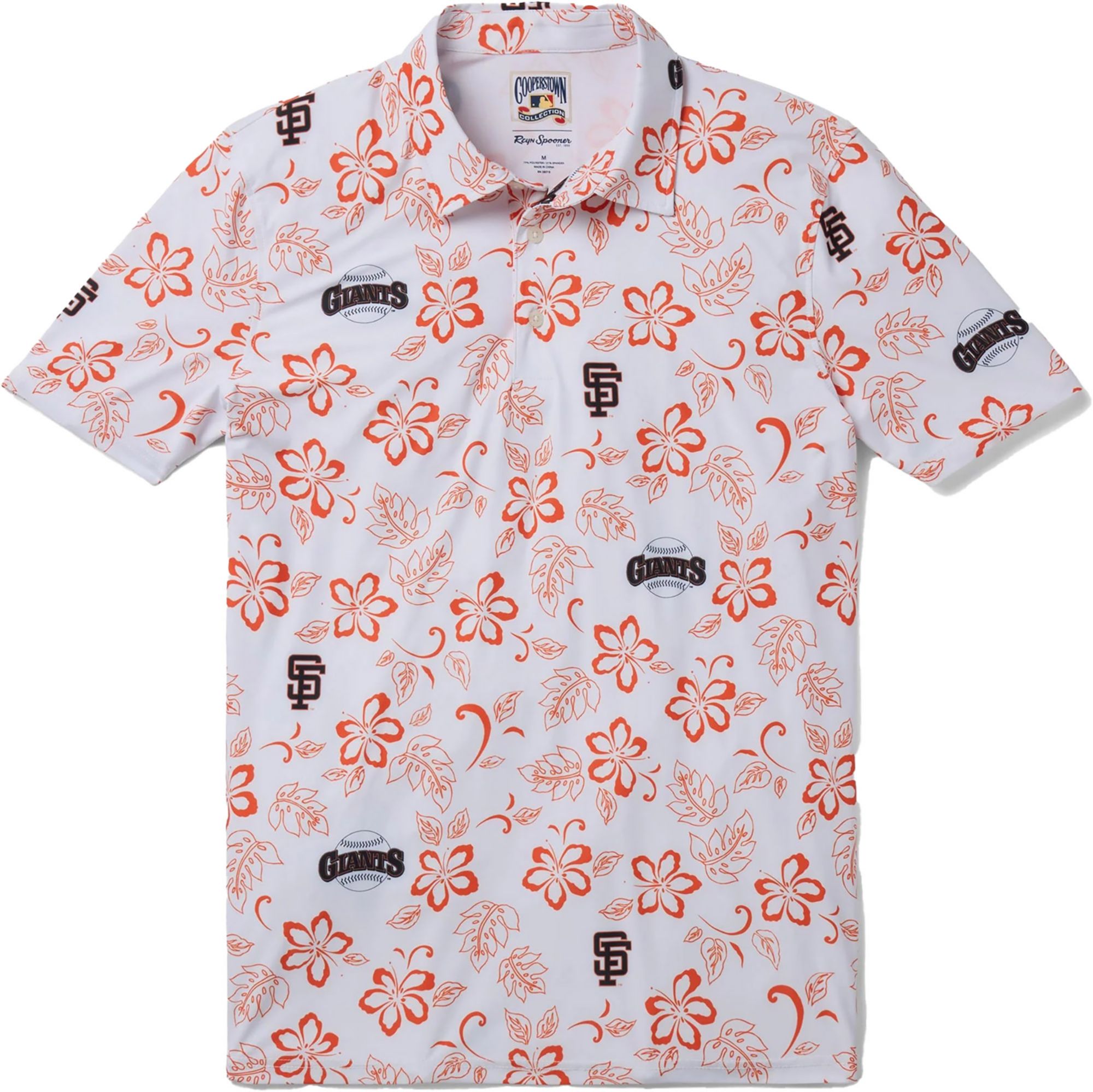 Reyn Spooner Men's San Francisco Giants White Pua Polo product image
