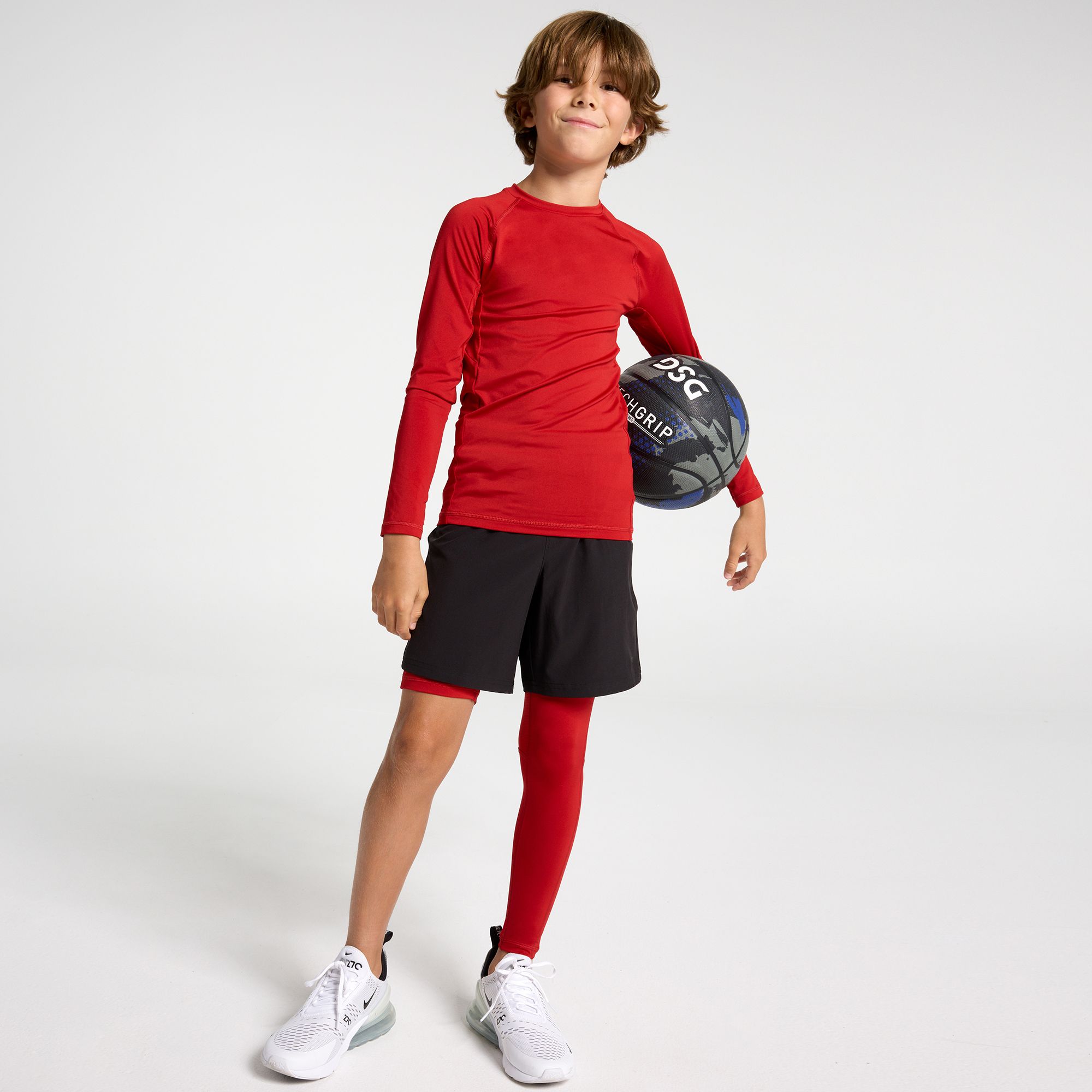DSG Boys' Compression Full Length One Leg Tights product image