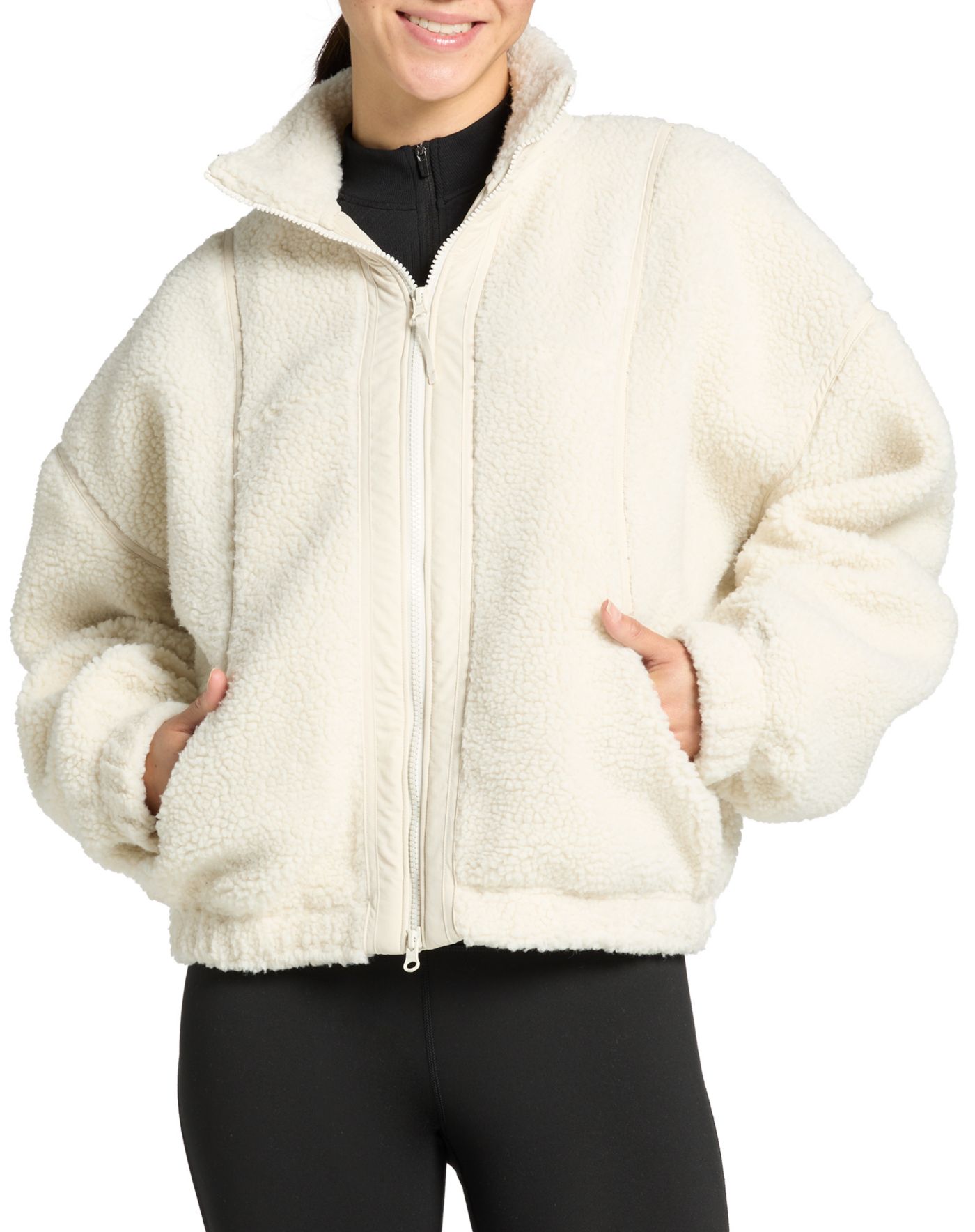 DSG Women s Nubby Woven Jacket Medium Cloudy Tofu