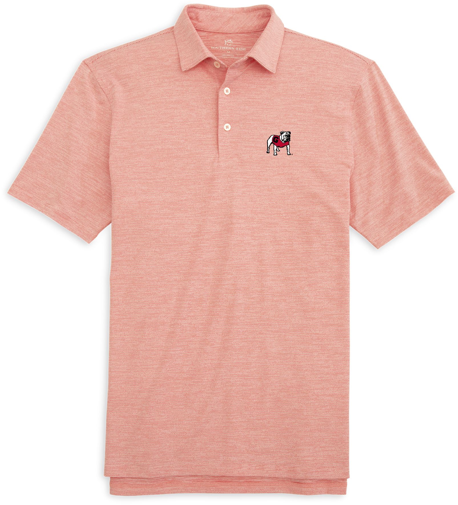 Southern Tide Men's Georgia Bulldogs Red Driver Spacedye Polo product image