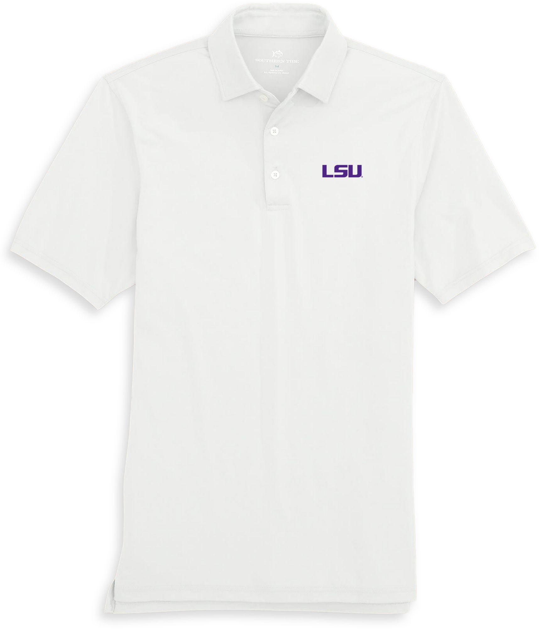 Southern Tide Men's LSU Tigers White Ryder Performance Polo product image