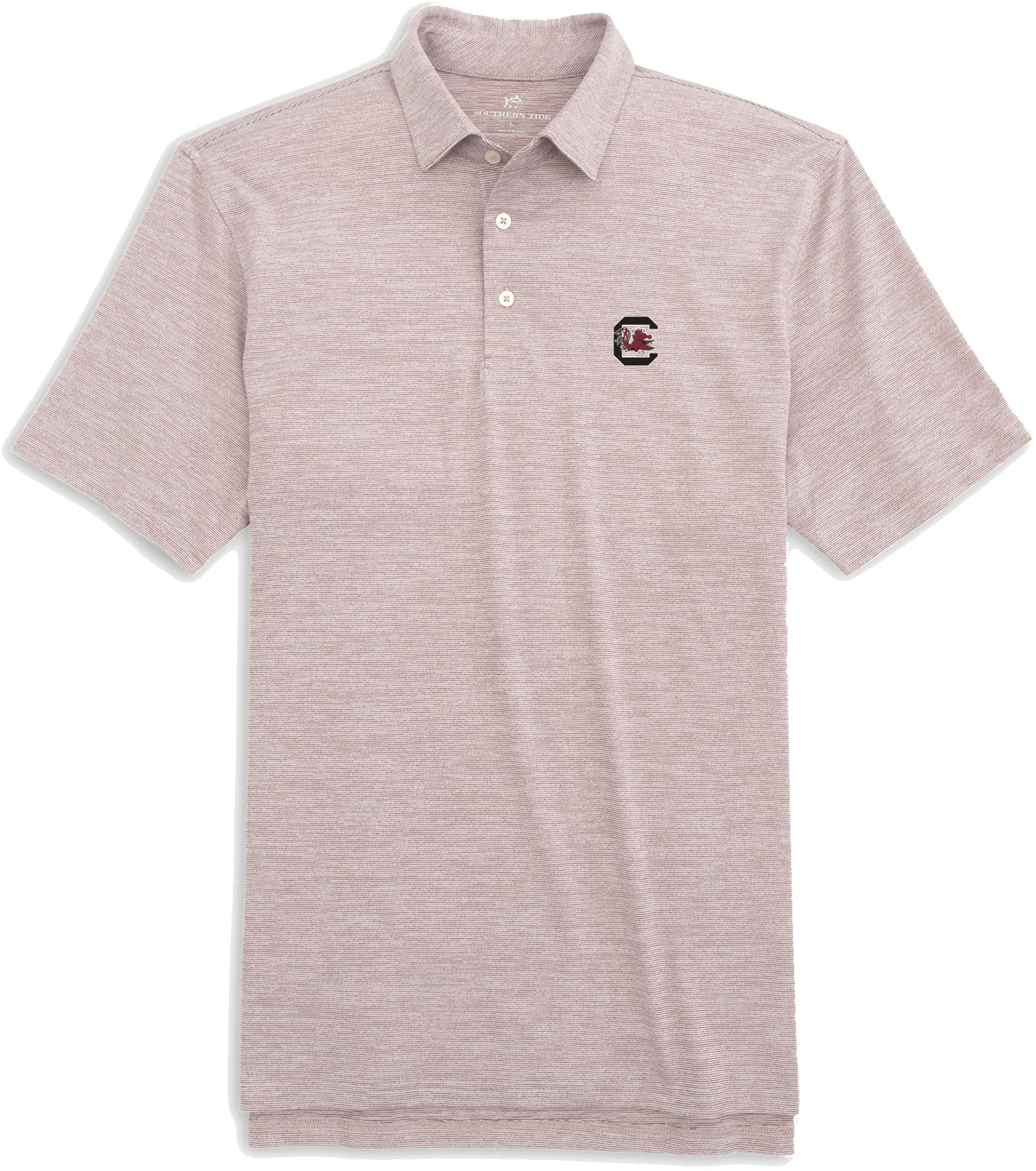 Southern Tide Men's South Carolina Gamecocks Maroon Driver Spacedye Polo product image