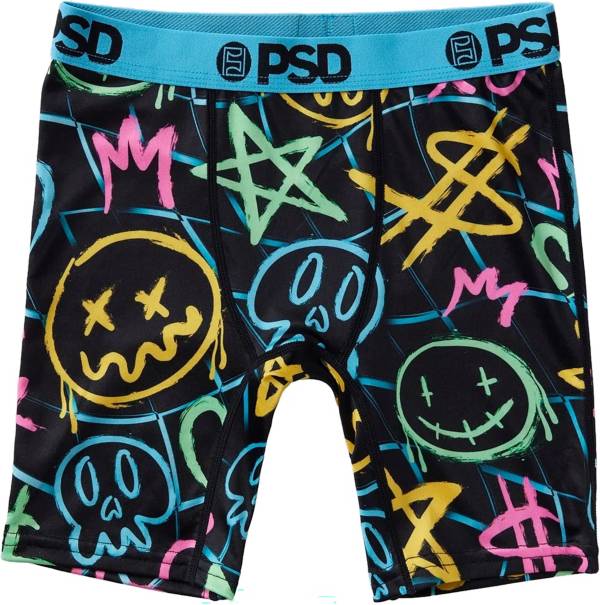 PSD Underwear Boys' Smile Gang Boxer Briefs, Medium