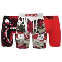 PSD Men's Rosa Red Boxer Briefs - 3 Pack