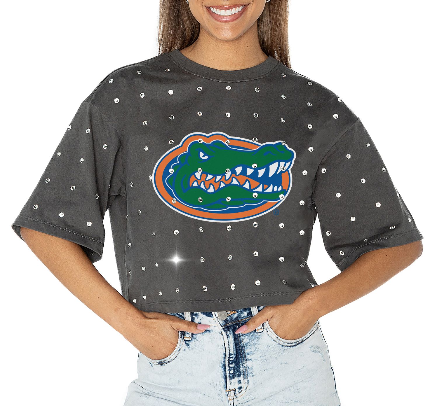 Gameday Couture Women's Florida Gators Grey Just In Time T-Shirt product image