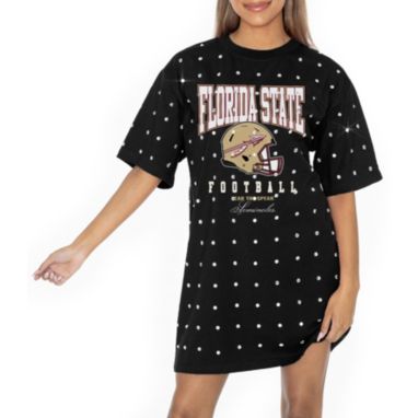 sorry, Gameday Couture Women's Florida State Seminoles Black Game Changer T-Shirt Dress is currently out of stock