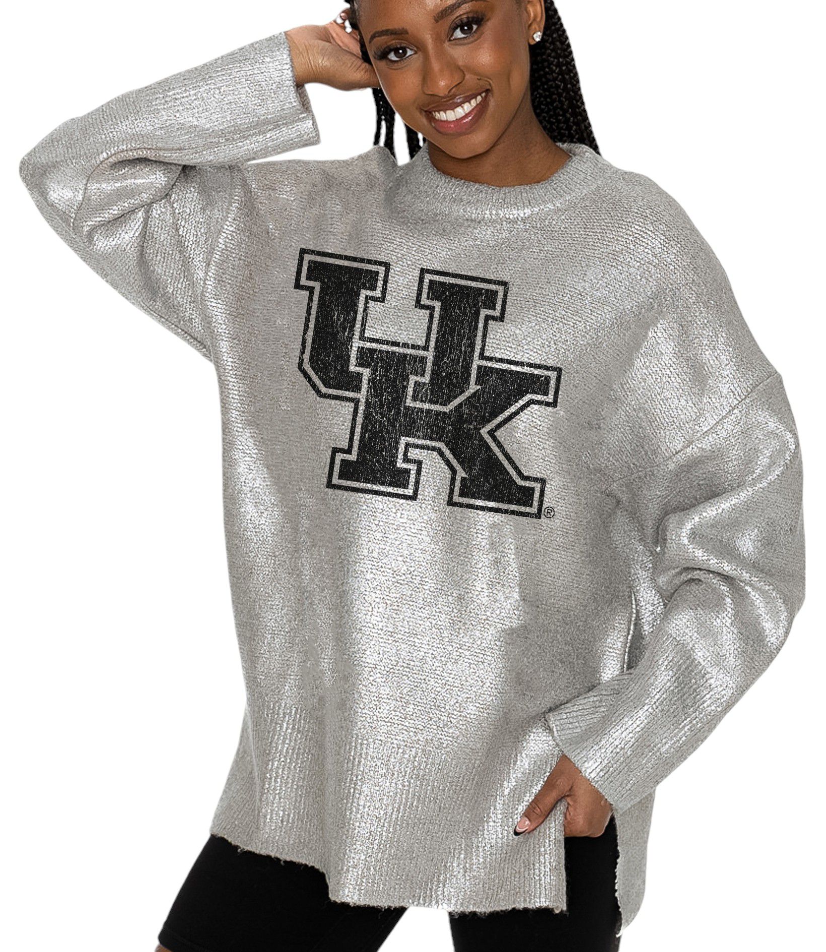 Gameday Couture Women's Kentucky Wildcats Silver Shine Down Sweater product image