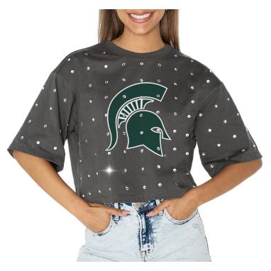 sorry, Gameday Couture Women's Michigan State Spartans Grey Just In Time T-Shirt is currently out of stock