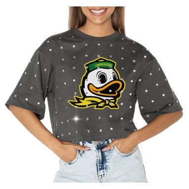sorry, Gameday Couture Women's Oregon Ducks Grey Just In Time T-Shirt is currently out of stock