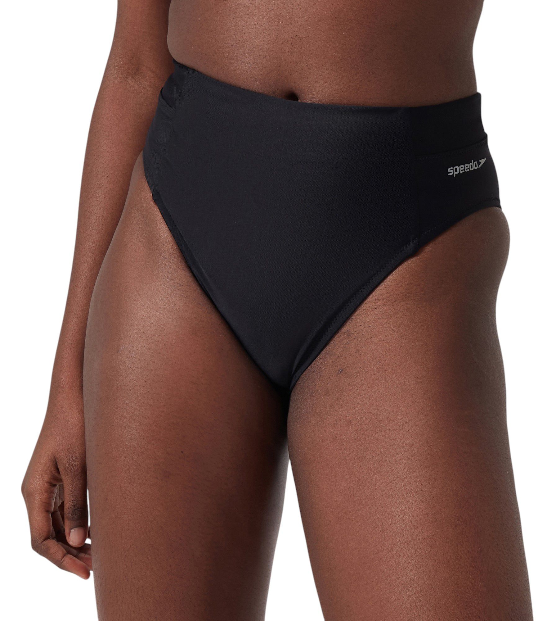 Speedo Women's Solid High Waist Bikini Swim Bottoms product image