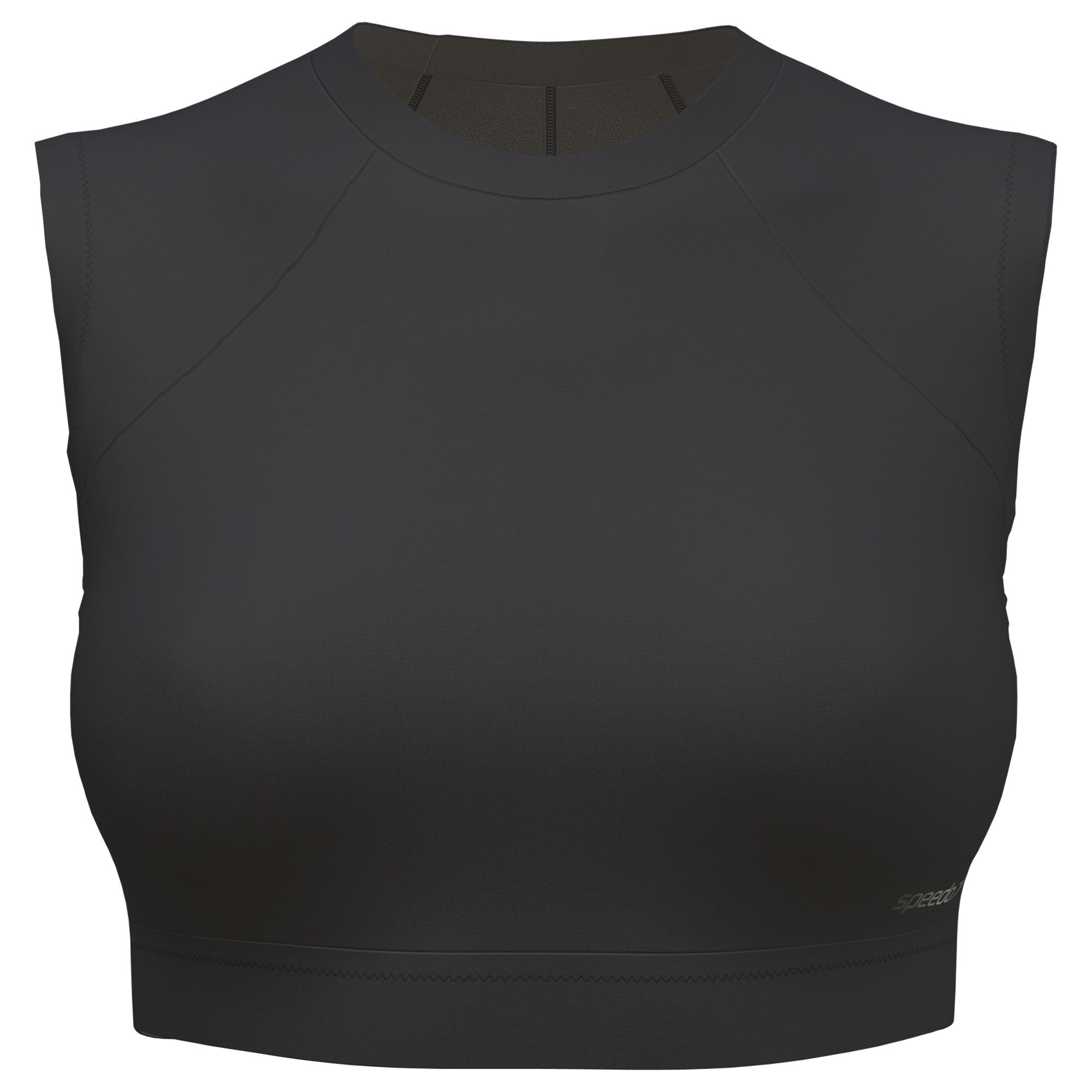 Speedo Women's Solid Short Sleeve Crop Top Rash Guard product image