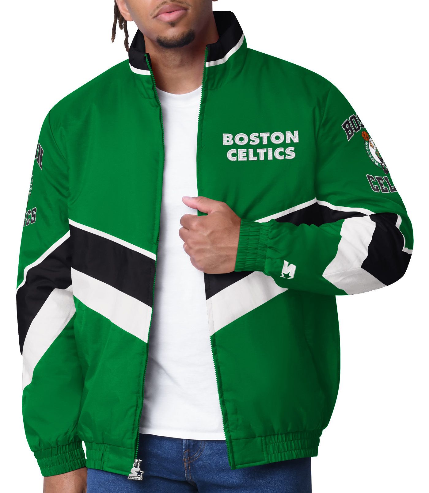 Celtics starter jacket sales