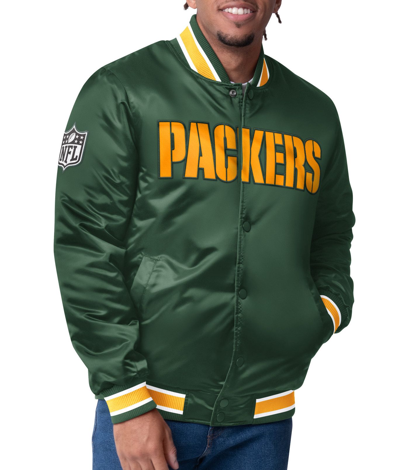 NFL Packers team newest reversible jacket