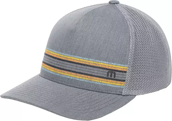 TravisMathew Men's Hana Highway Snapback Golf Hat in Heather Grey