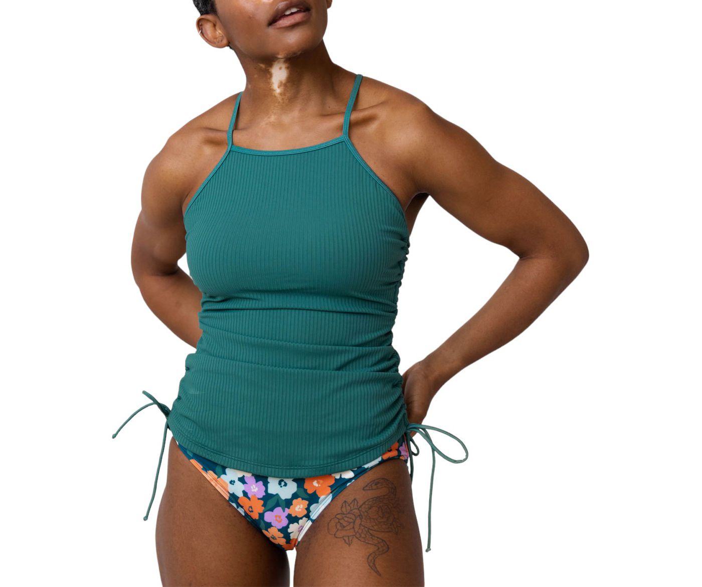 Nani Swimwear Women s Flat Rib Drawstring Tankini Swim Top Dick s Sporting Goods